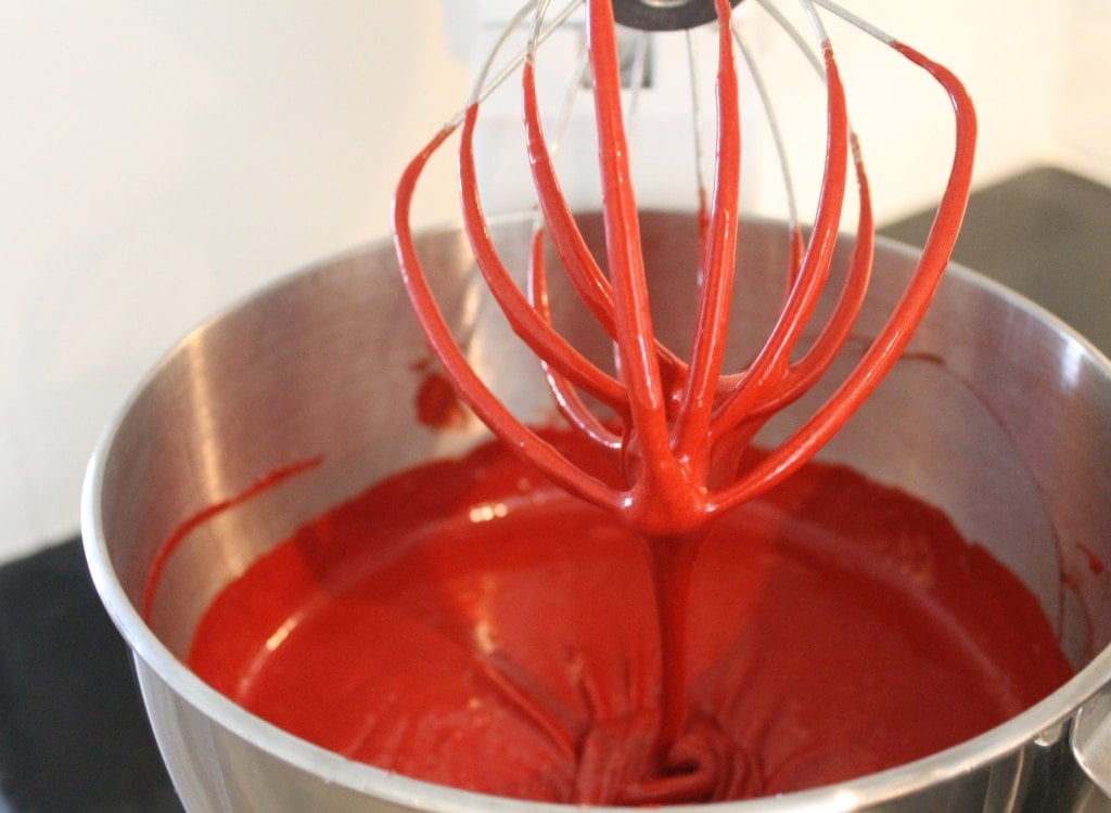 red velvet cake batter