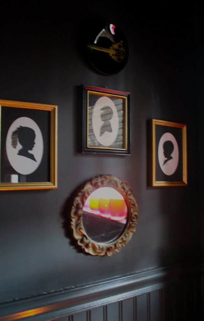 black powder room