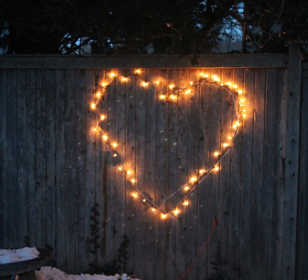 heart in lights