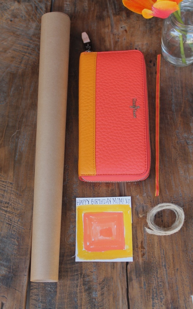 DIY Color block gift tag inspired by the gift and a little bit of Nature