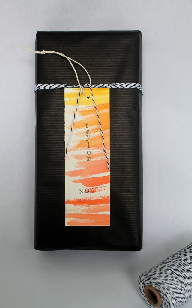 DIY Watercolor gaft tags
