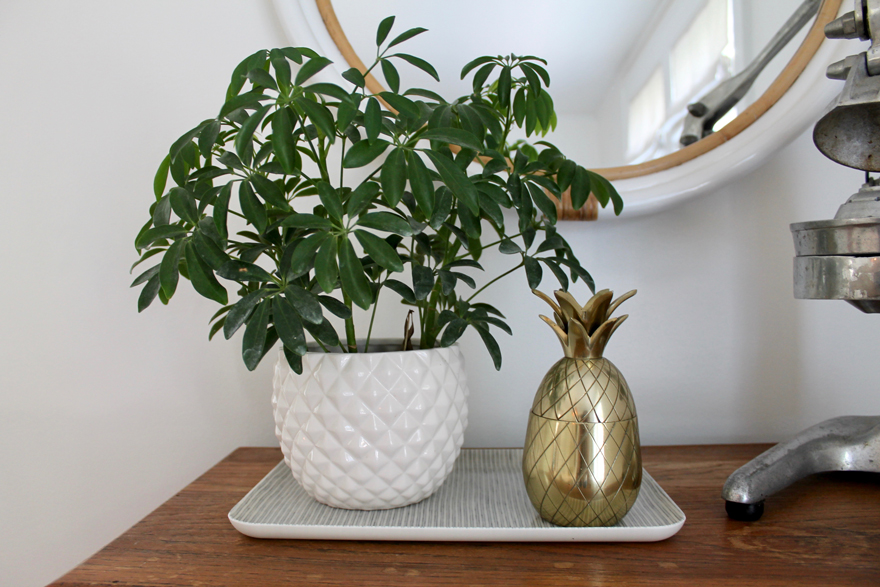 Dining Room details in a modern beach cottage