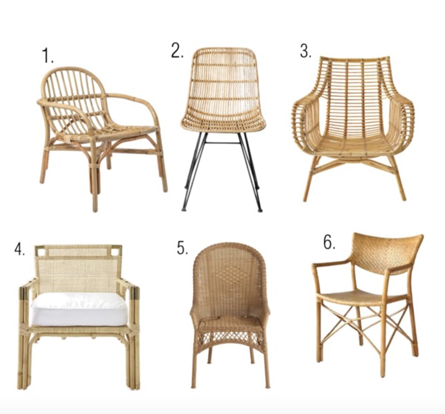 Wicker and Rattan Chairs for the home 