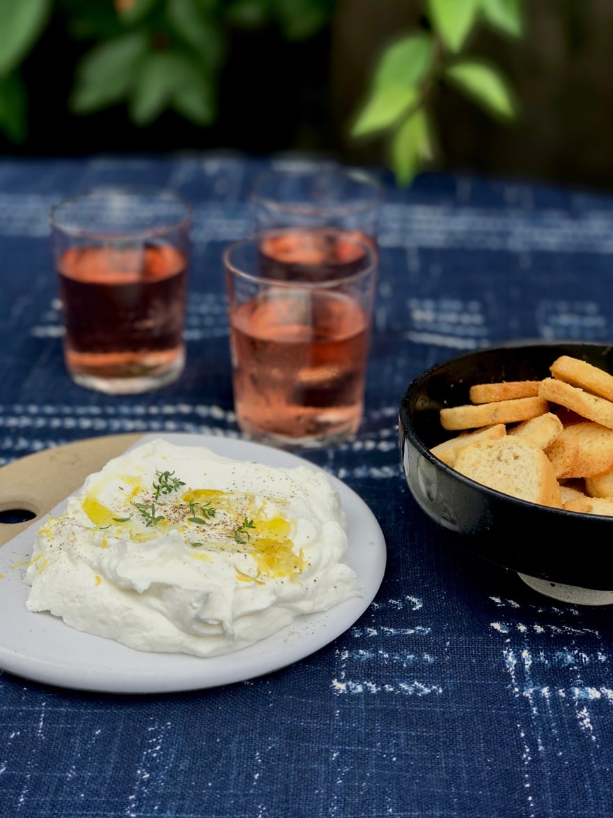 Whipped Ricotta and Bruschetta Toasts