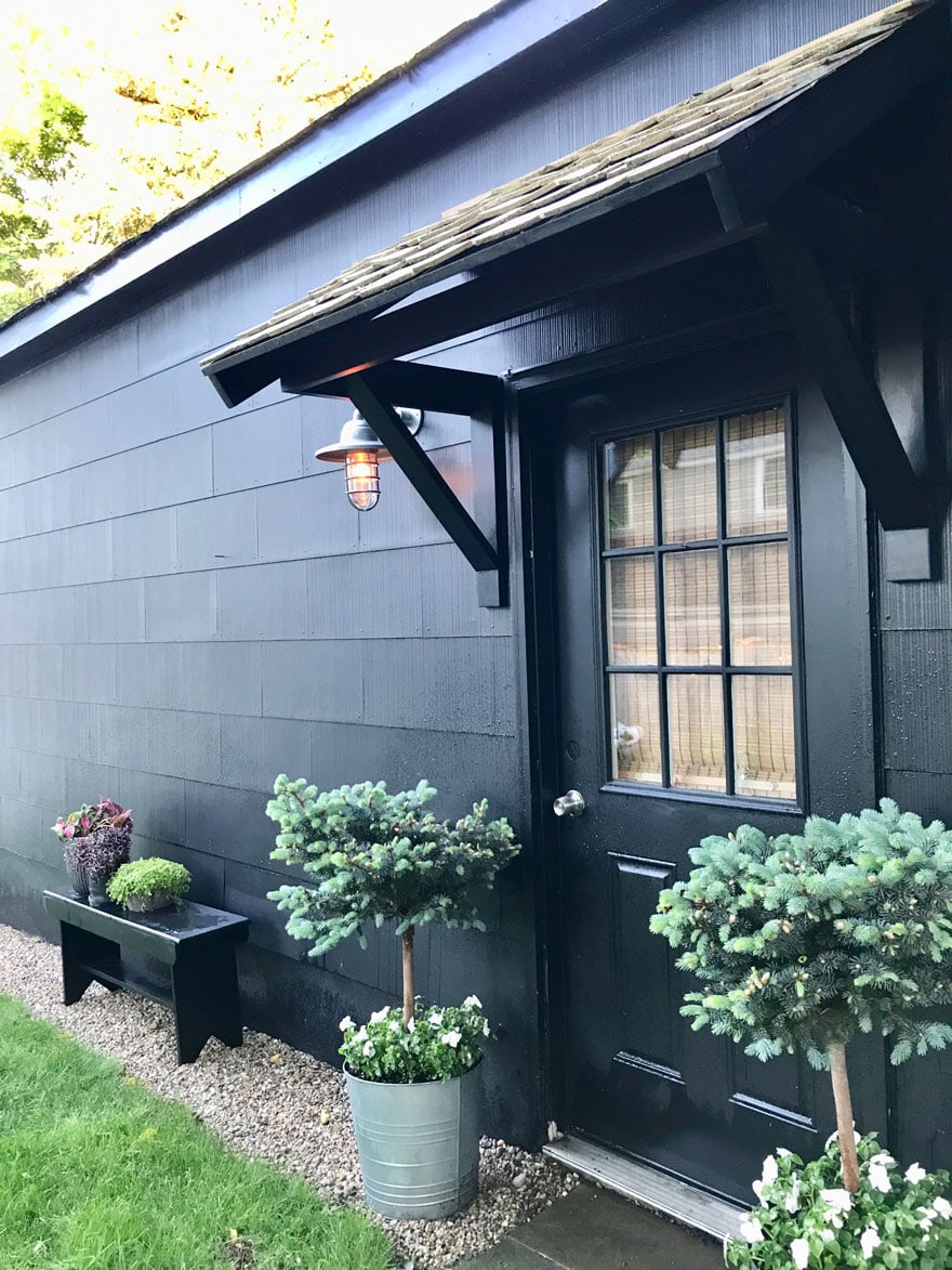 Adding a portico to an ugly garage made all the difference
