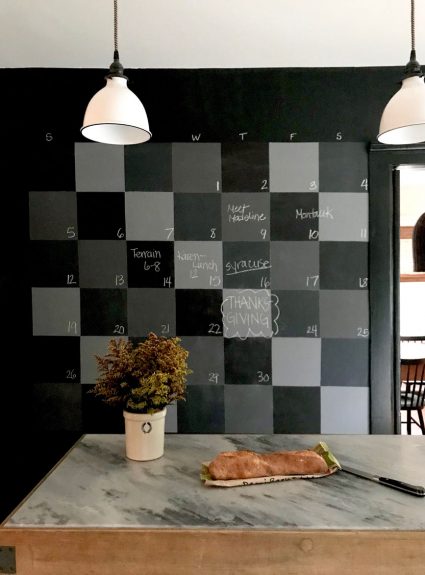 DIY Checkerboard Chalkboard Wall Update + Friday Favorites