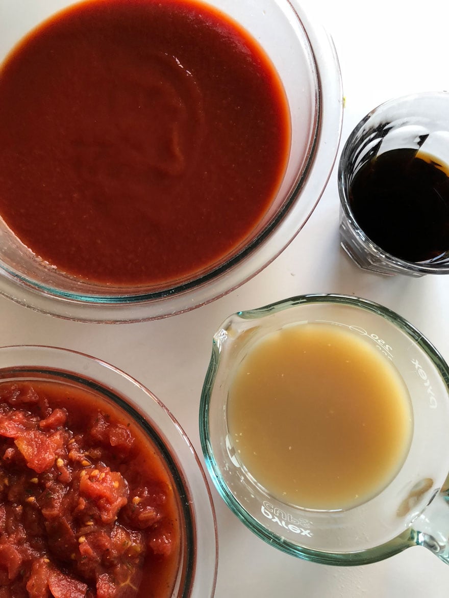 Ingredients for Whole30 Chili includes cold brew coffee
