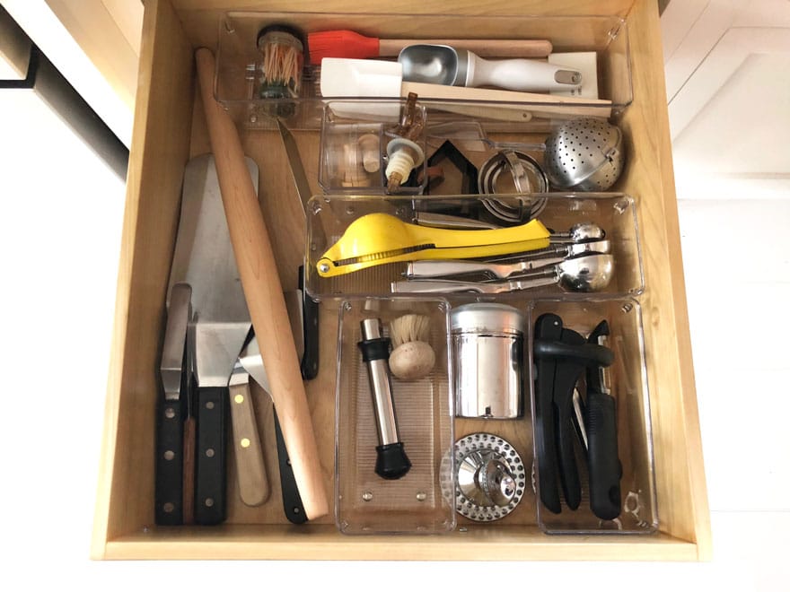 Kitchen drawer organization