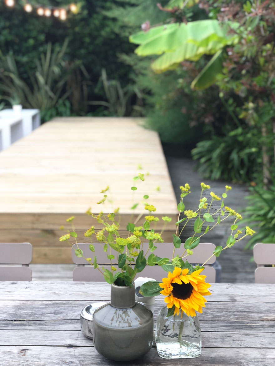 flowers in jars