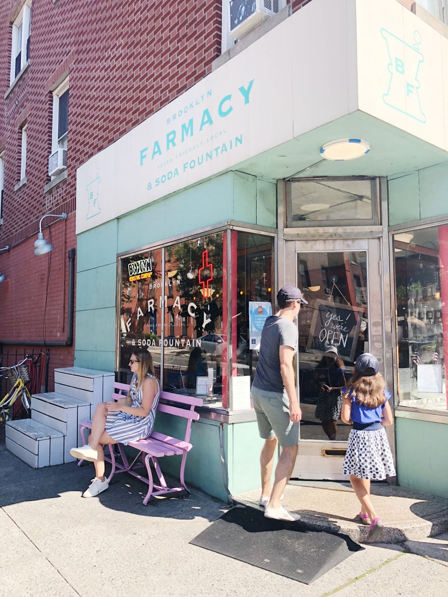 exterior of ice cream shop