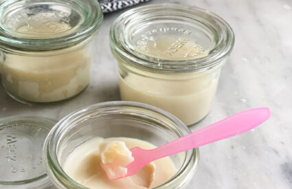 small week jars with homemade diy hand cream