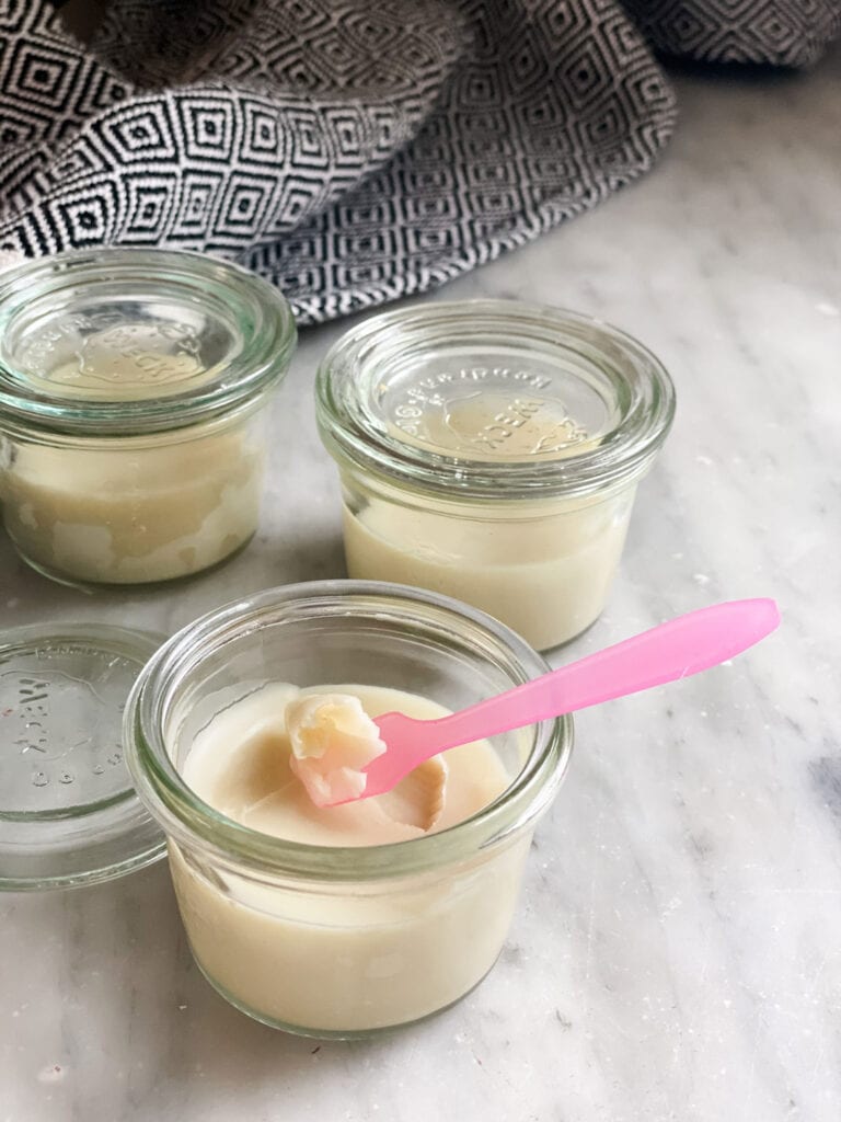 small week jars with homemade diy hand cream