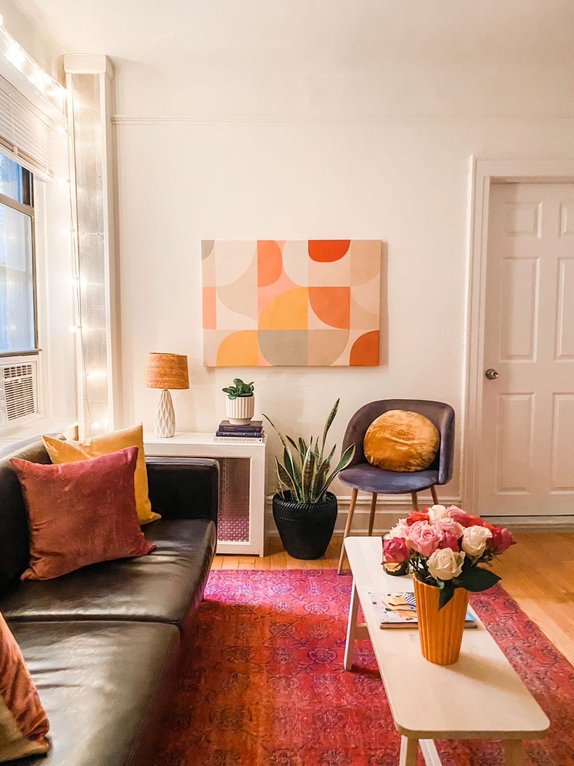 a young girls New York city bohemian apartment