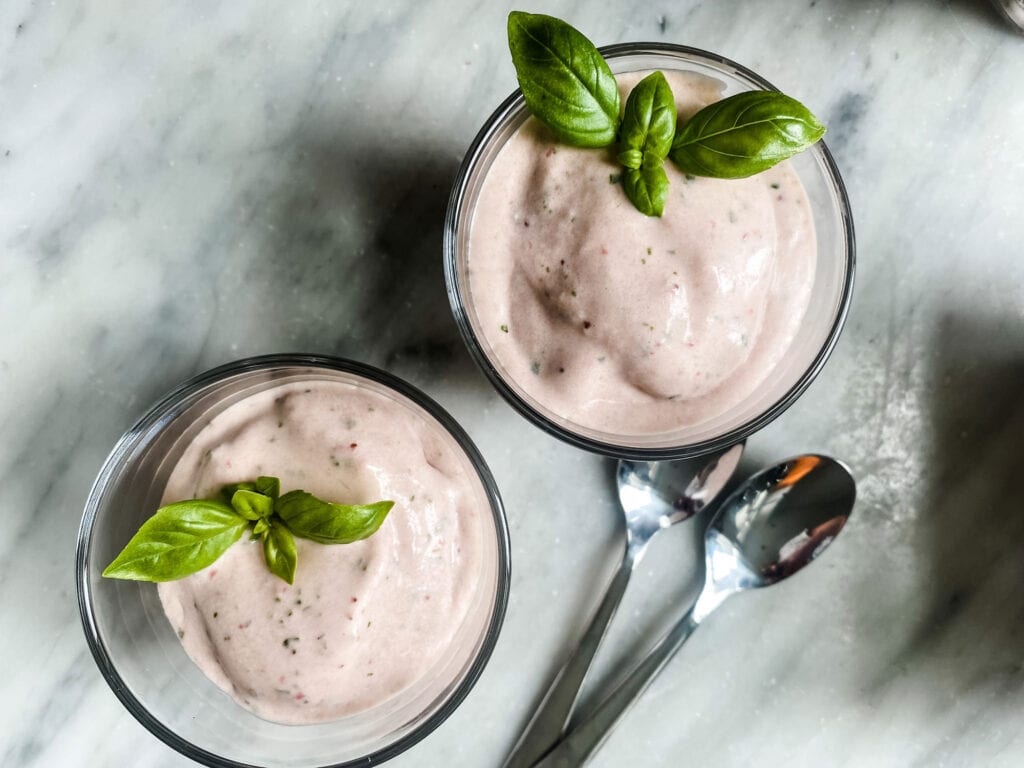 Basil ice cream recipe without ice cream discount maker