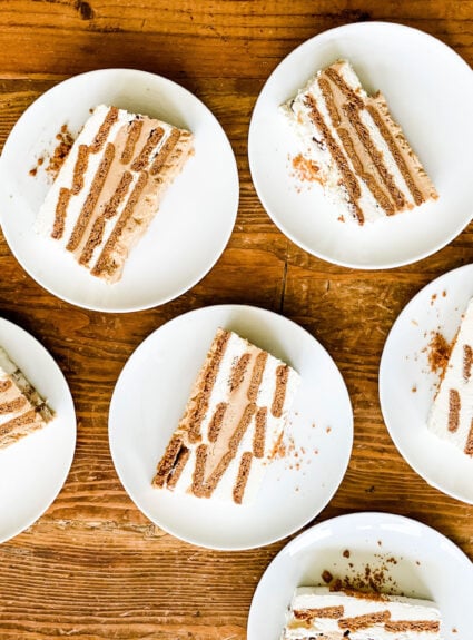 I made the famous 4-ingredient Biscoff Icebox Cake from Pinterest