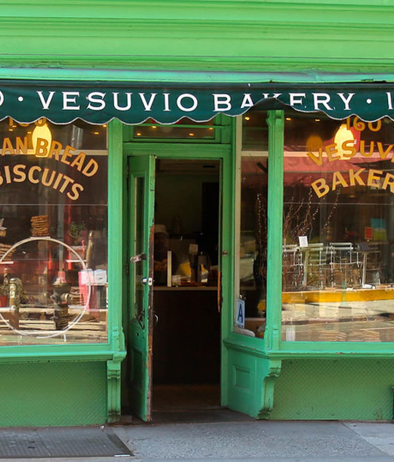 Vesuvio Bakery on Prince Street in SoHo - Photo from a few years ago, it has since reopened and had the best bread in the city and amazing desserts and gelato with olive oil!