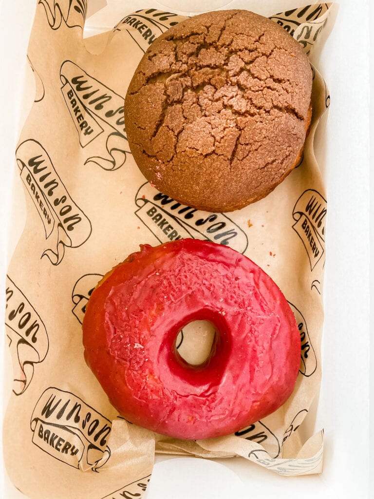For a unique spin on desserts, you can try a fermented rice donut of chocolate bolo bao from Win Son Bakery in Brooklyn, NY.
