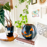 Pottery Barn Jack-o-Lantern to hold a diffuser (with a slight modification) or an electric candle.
