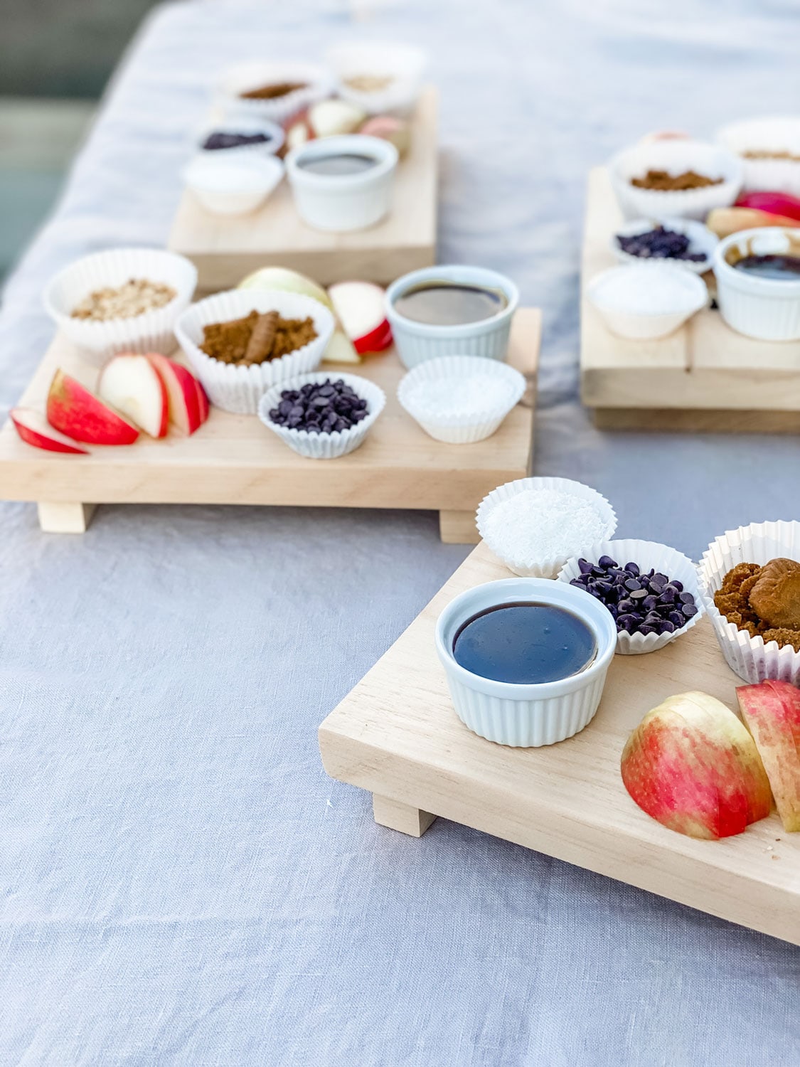 Individual Caramel Apple Boards