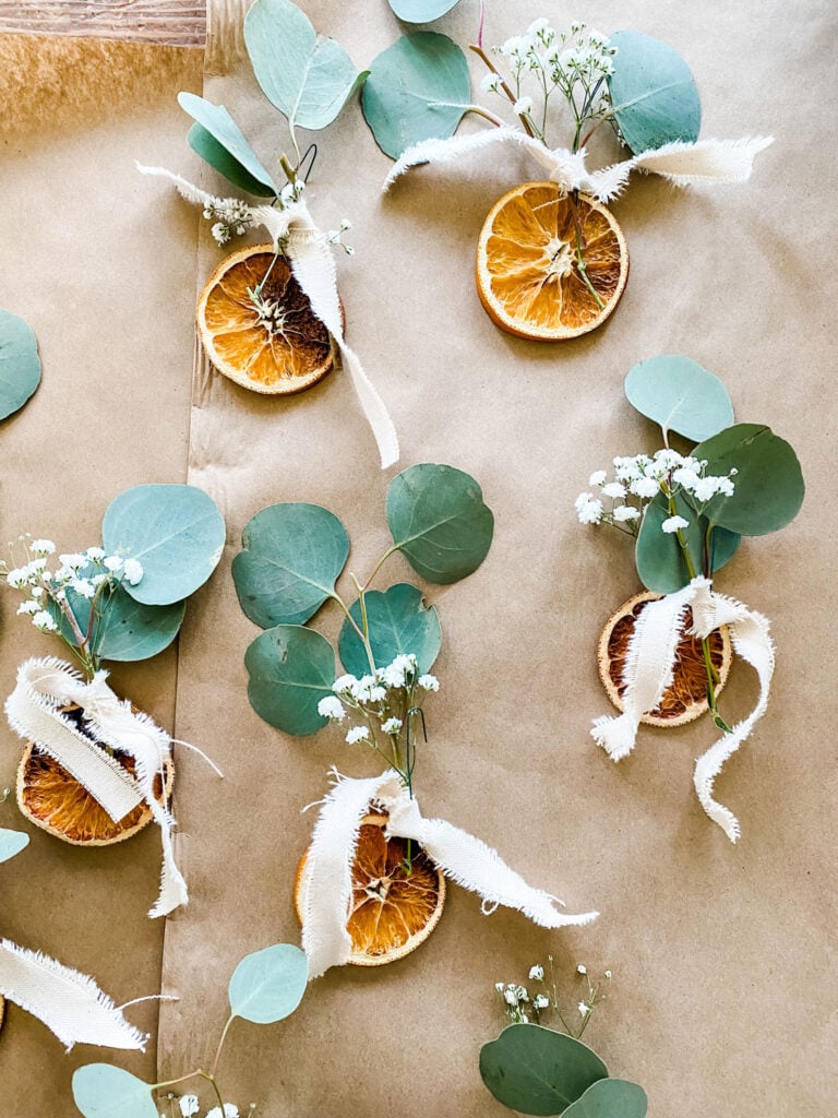 orange slice ornaments
