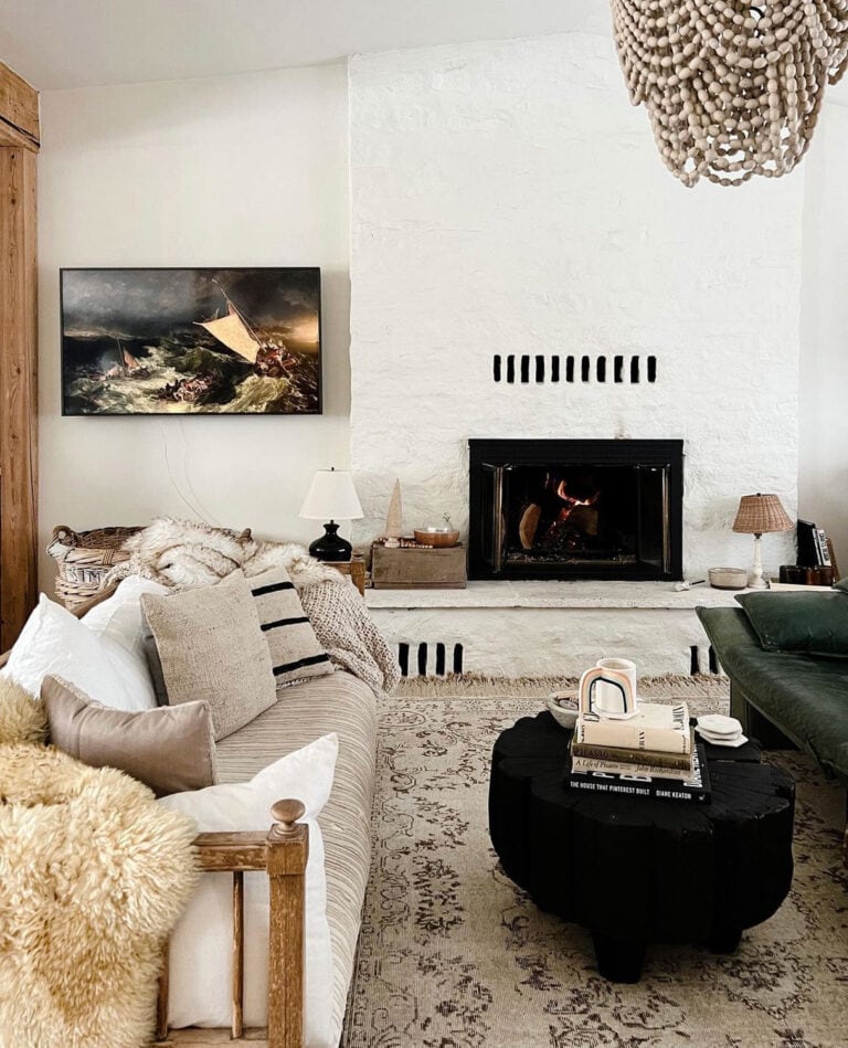 living room with neutrals