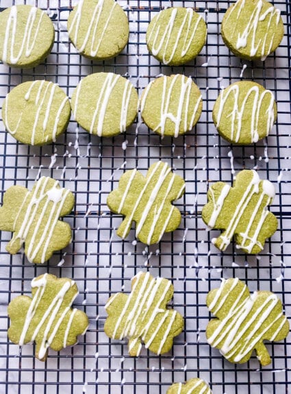the best and brightest green cookie using matcha