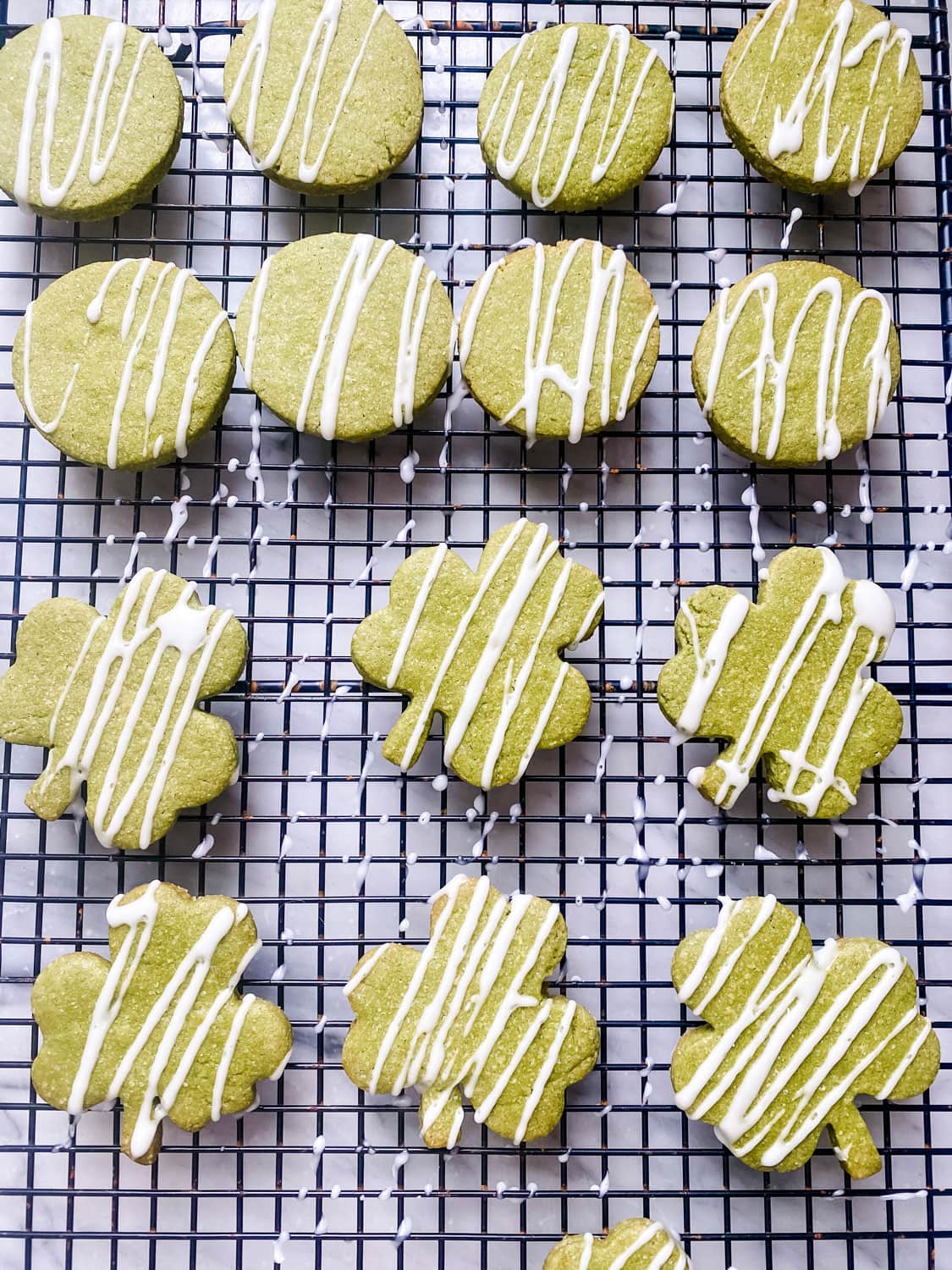 Matcha Shortbread Cookies