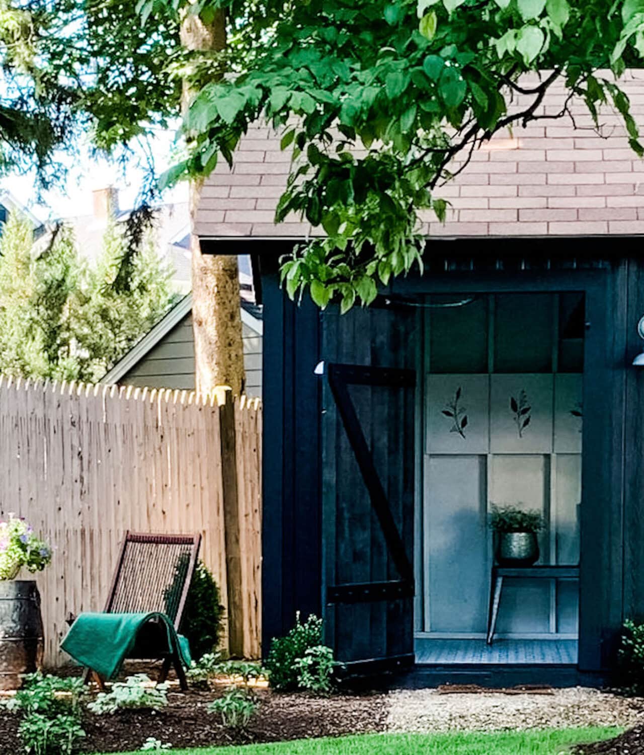 A Black Shed in the Garden