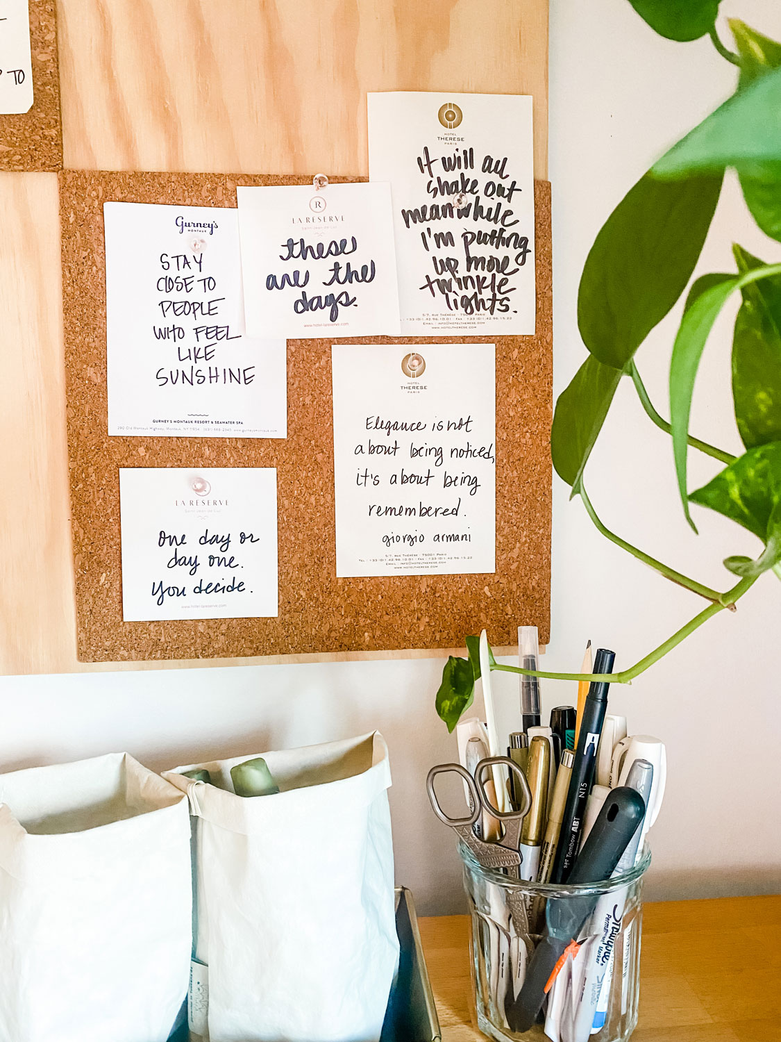 How to make a cork board wall: make working from home practical