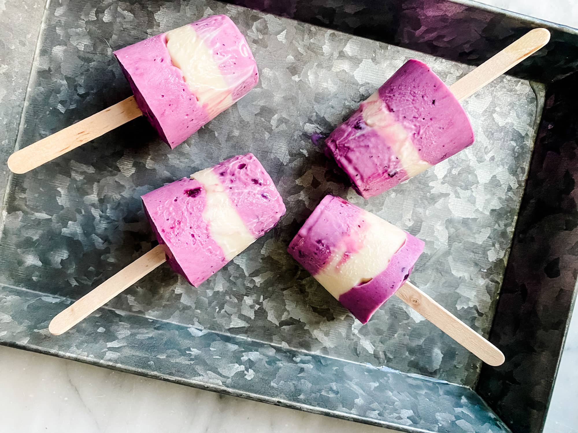 Frozen Popsicle Molds Ice Cream Pop Maker Freezer Tray Fruit with Sticks Summer