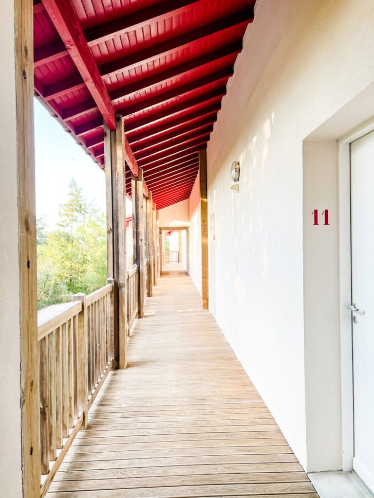 The Hallway at La Maison de la Prade in Messanges, France.