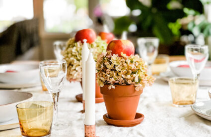 How to make a fall centerpiece for a simple, but lovely table
