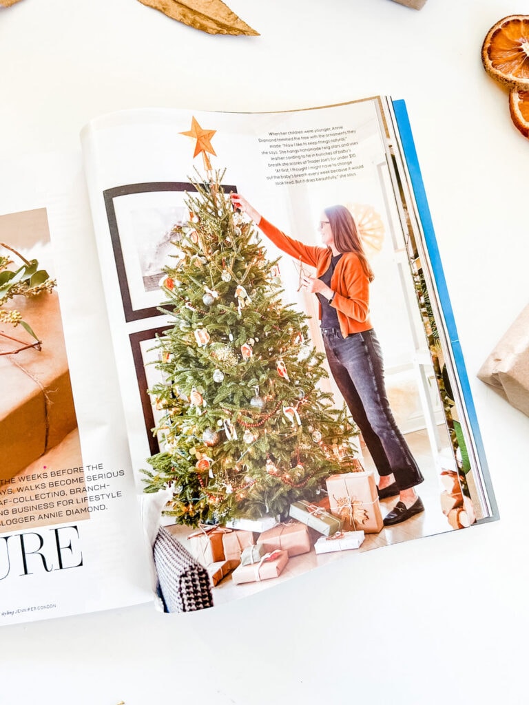 Annie Diamond of Most Lovely Things featured in BHG Christmas issue!