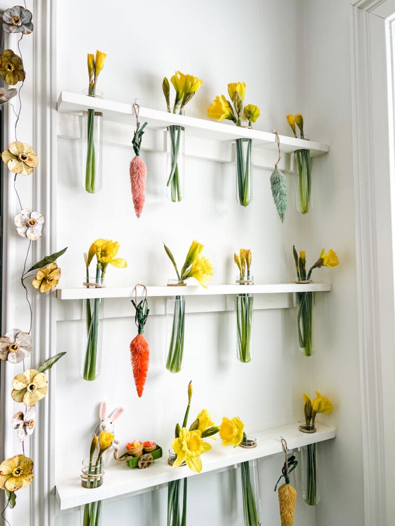 How to Make a Simple Spring Flower Wall & Other Spring Things