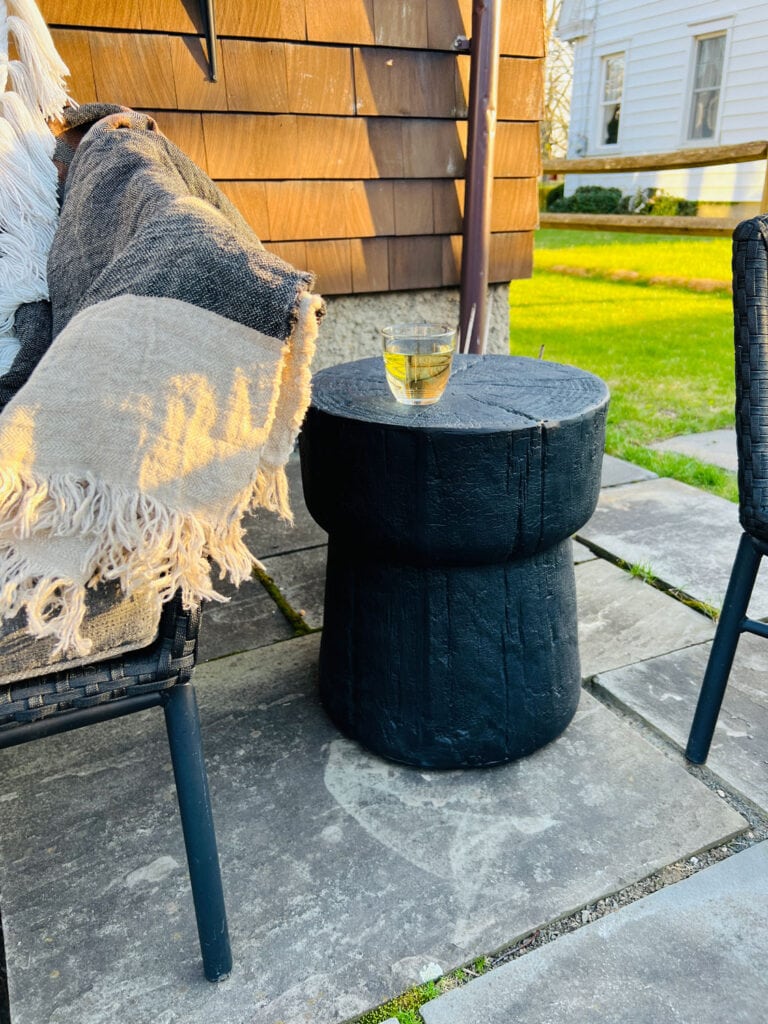 A Tree Stump Side Table for $100