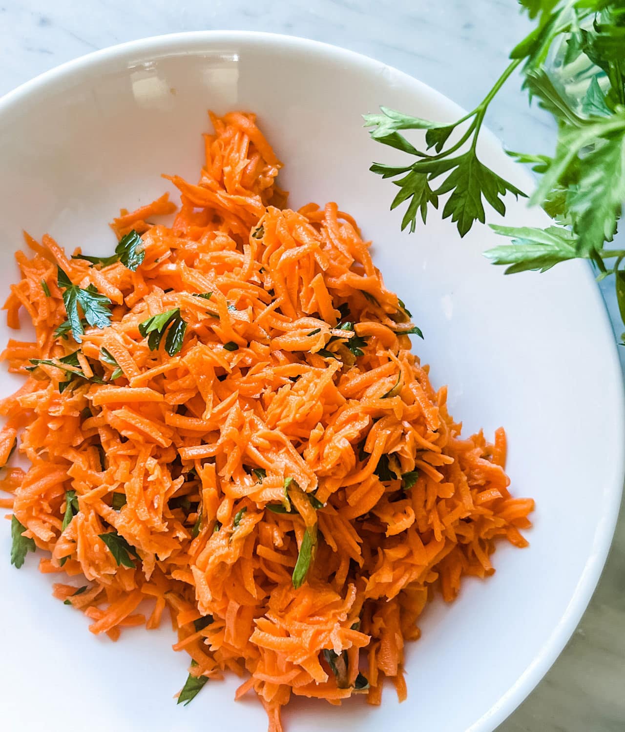 Simple French Carrot Salad with 2 ingredients