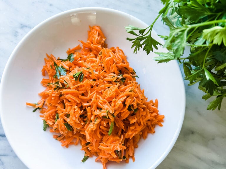 Simple French Carrot Salad with 2 ingredients