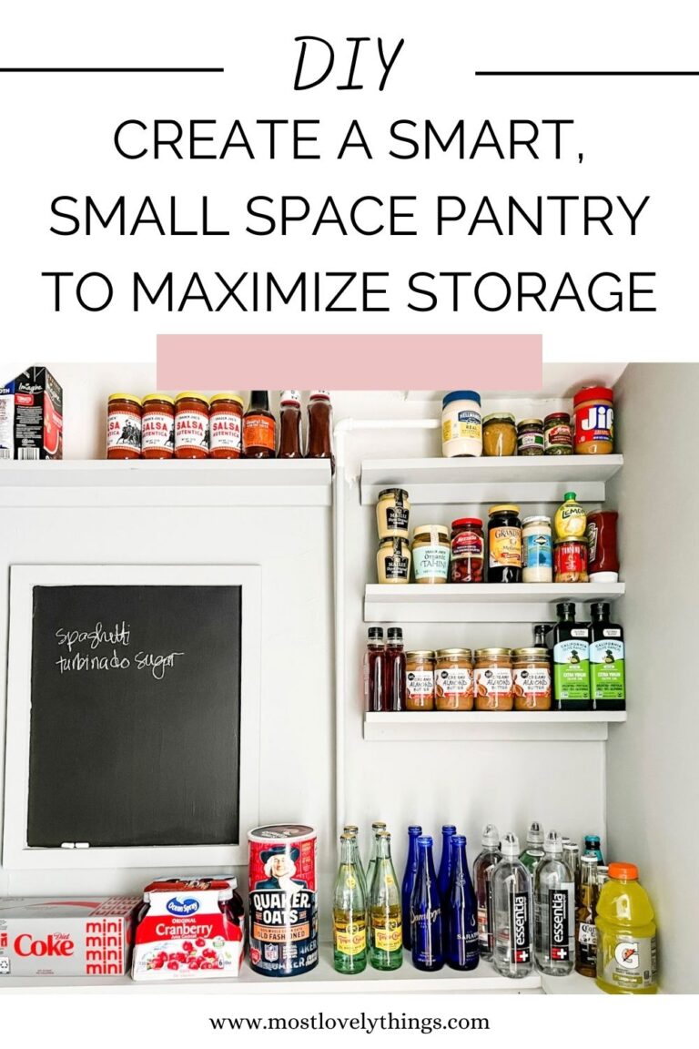 Create a smart, small space pantry to maximize storage | Most Lovely Things