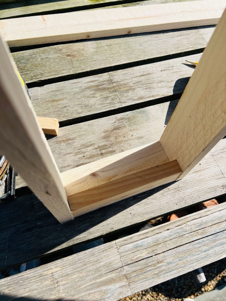 wood constructing a diy window box 