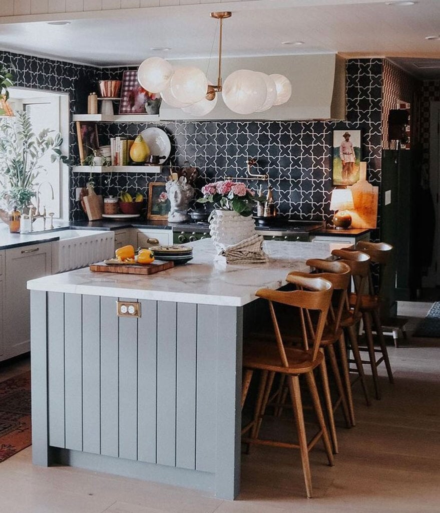Brooke of Nesting with Grace has a cottage look in her Utah kitchen