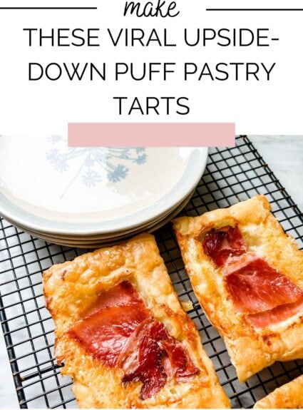 Easy Upside Down-Puff Pastry Croque Monsieur Tart
