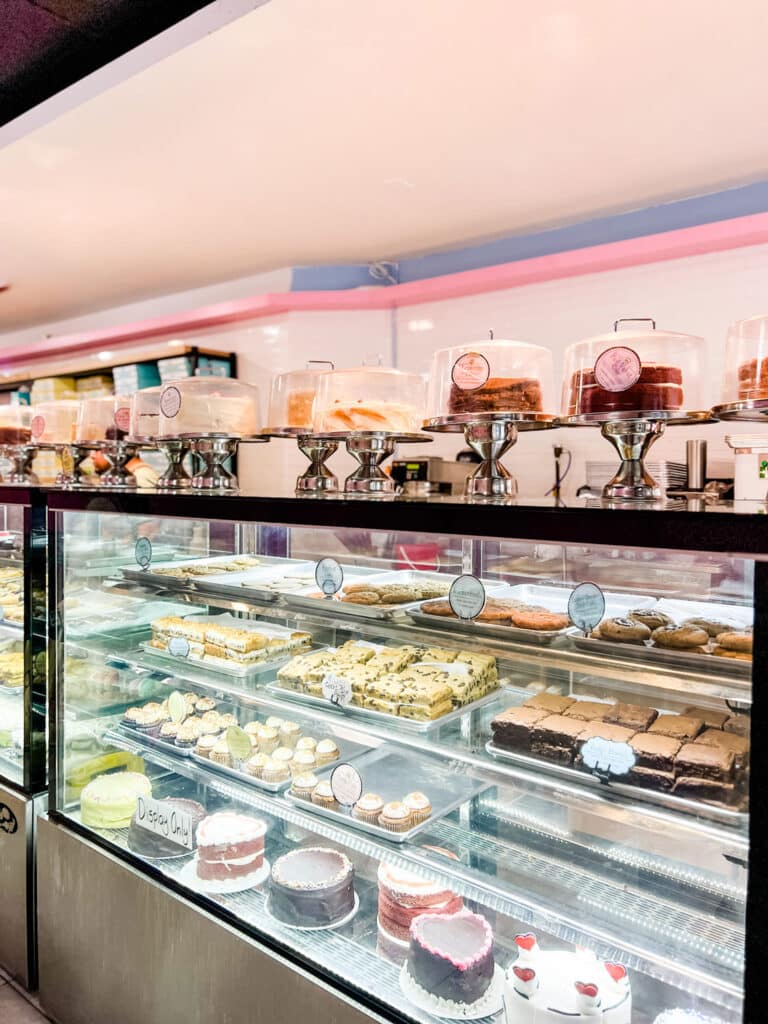 All kinds of dessert options line the inside of the glass counters at Buttercup Bake Shop.