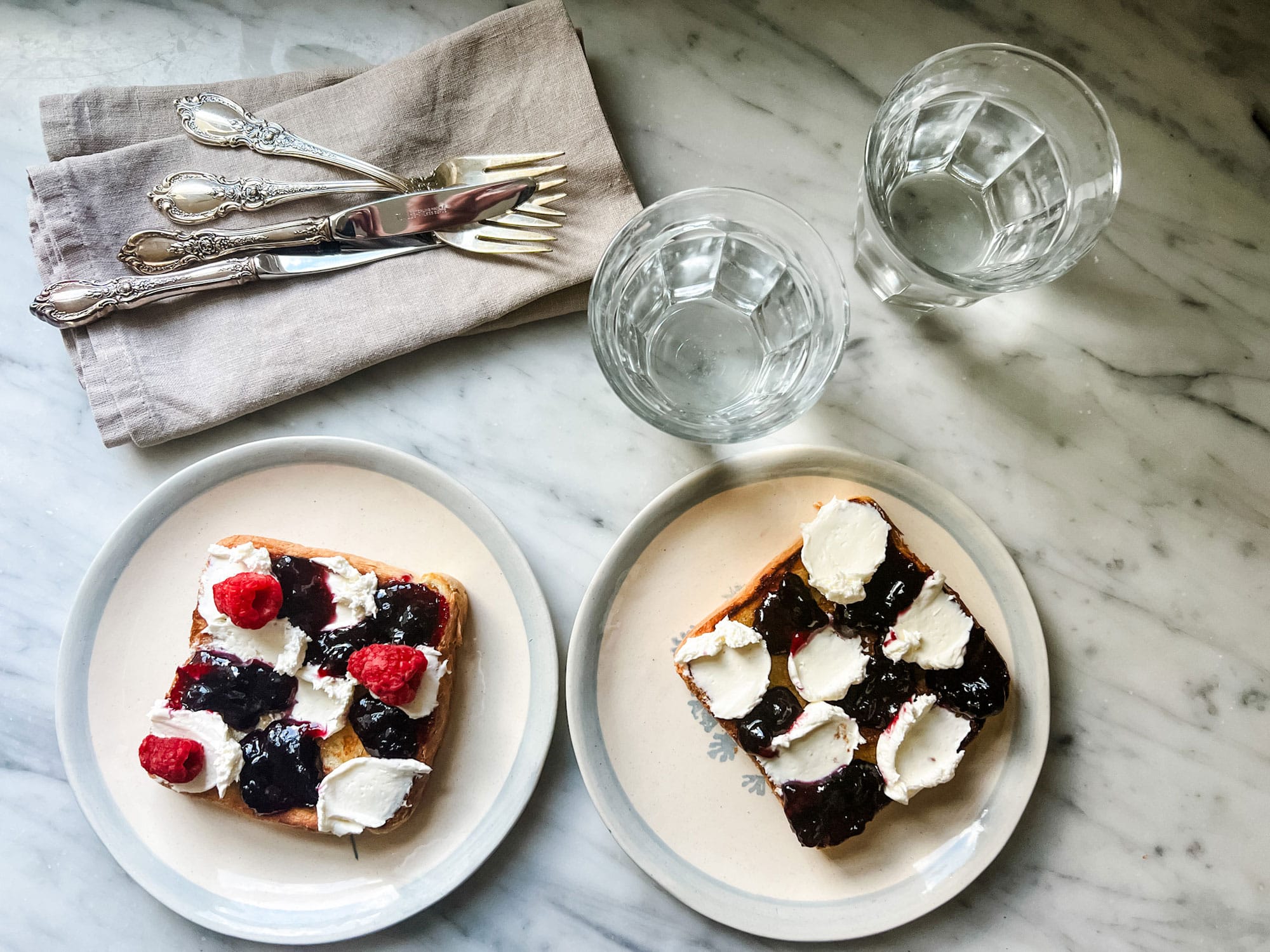 Brunch Table Setting - Brunch Ideas and Ricotta Toast Recipes
