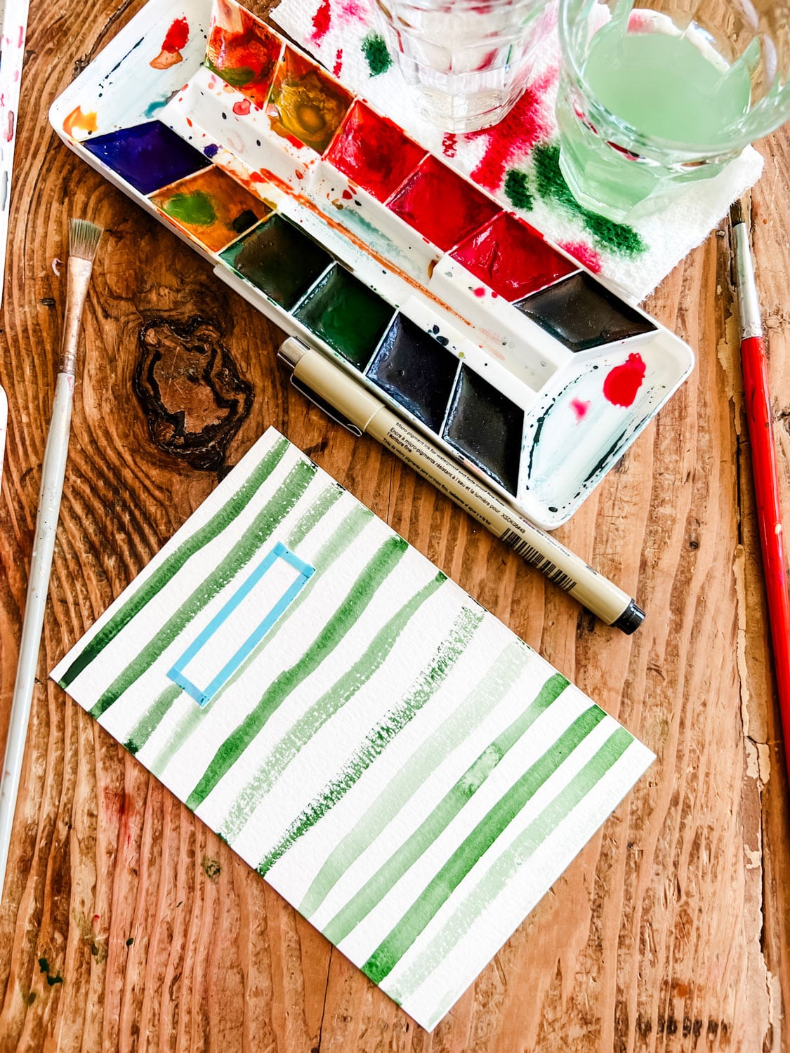 DIY Watercolor Postcards - Paisley & Sparrow