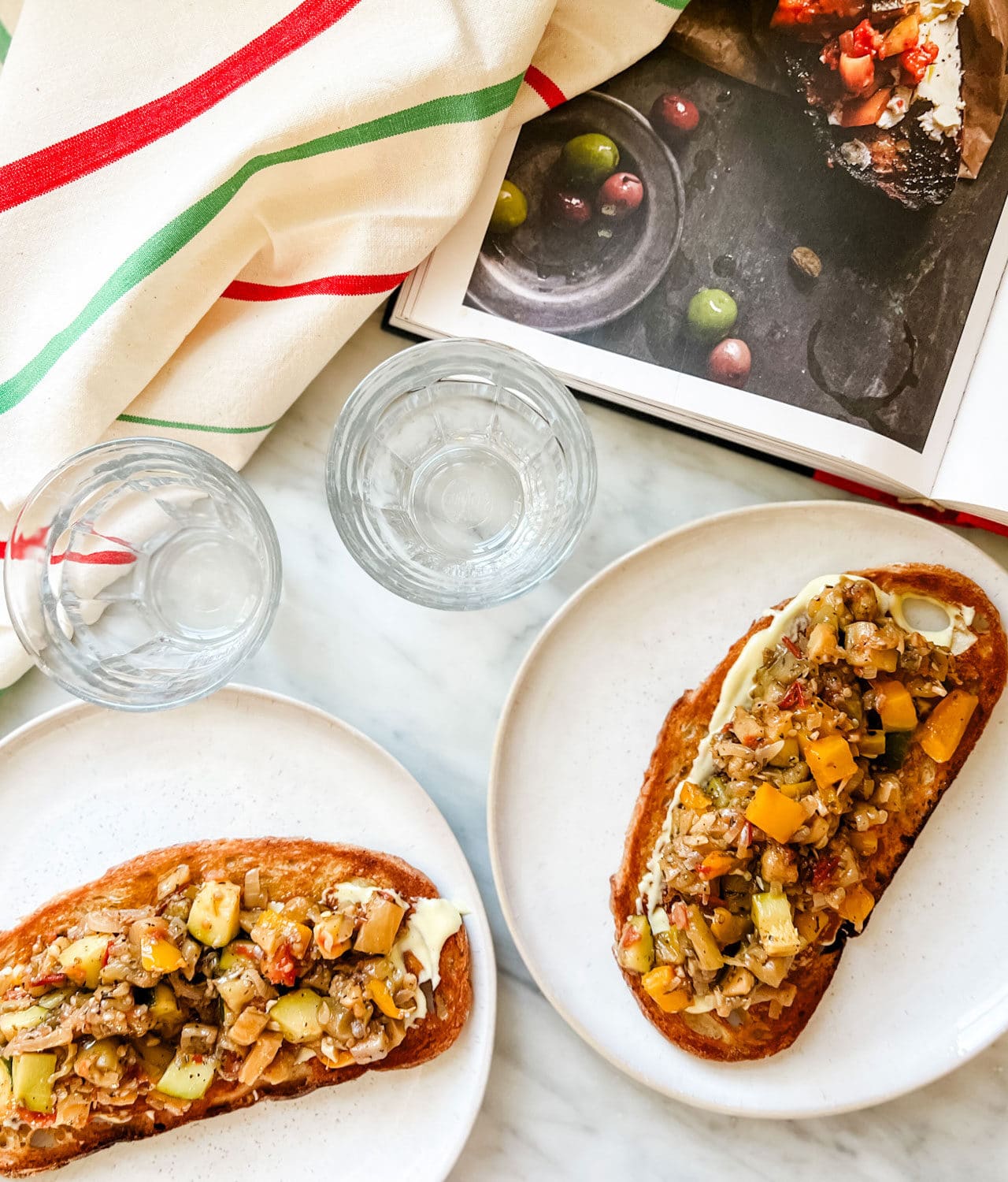 Easy Grilled Bread and Ratatouille Tartine Recipe from Buvette