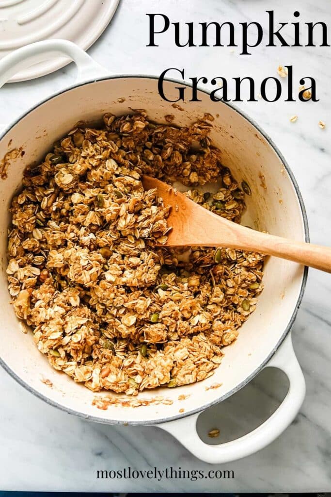 graphic of le creuset with granola