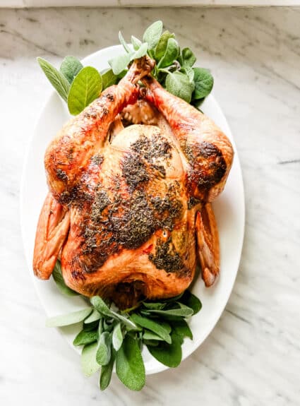 Simple Roasted Turkey With Herb Butter Recipe