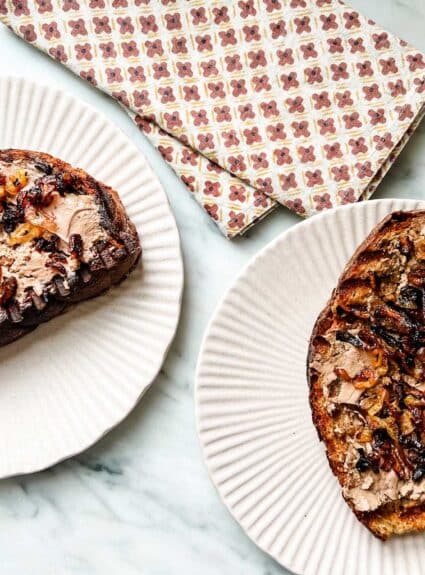 Quick and Easy Tartine With Truffle Paté & Crispy Shallots