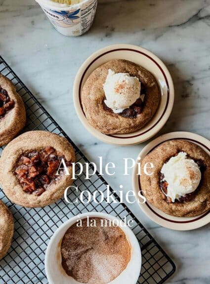 Soft and Chewy Apple Pie Thumbprint Cookies