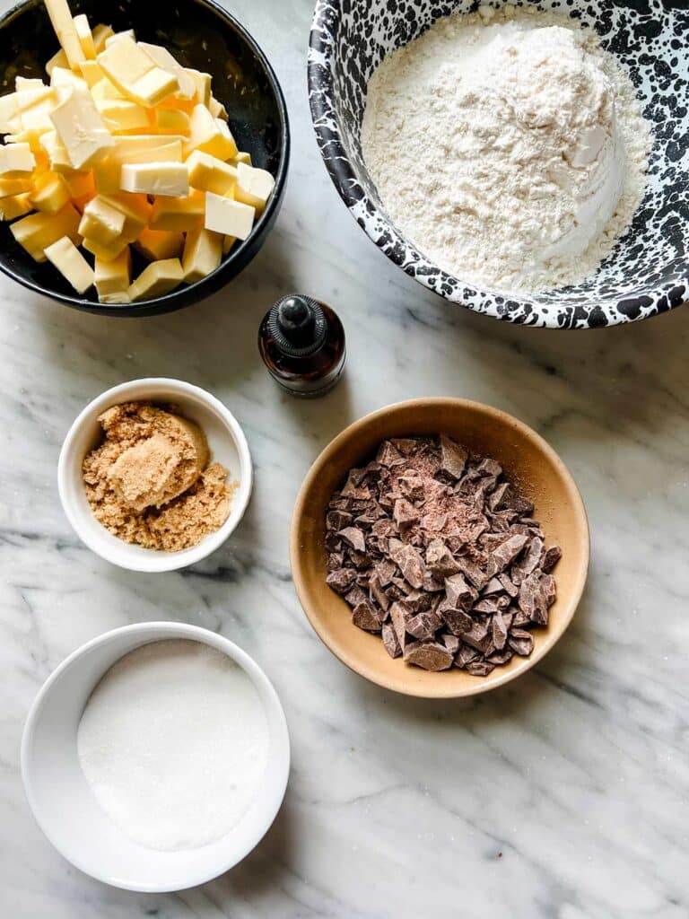 ingredients Salted Butter Chocolate Chunk Shortbread Cookies 